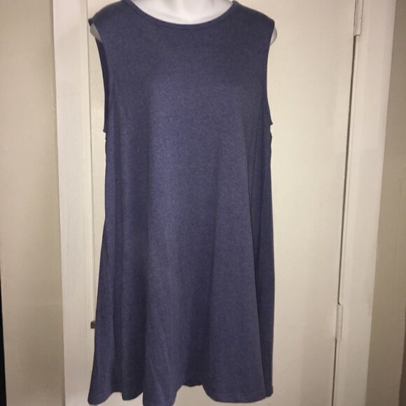 LOVERICHE Sunflower Blue Cut Out Tank Dress-L - Picture 1 of 6